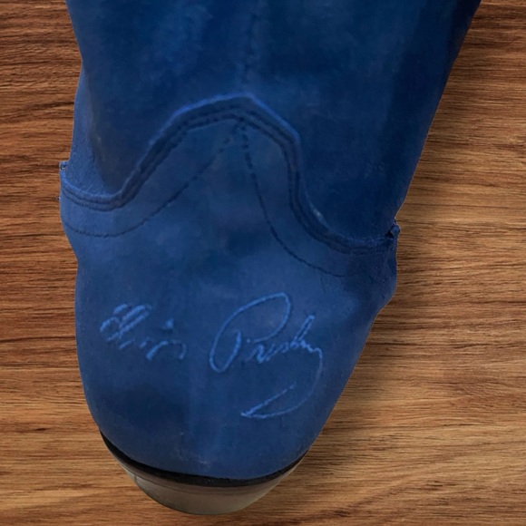 American Rebel Elvis Presley Blue Suede‎ Collection Cowboy Boots, size 8.5 - Picture 7 of 16